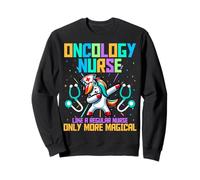 Oncology Nurse Like a Regular Nurse Dabbing Unicorn Gifts Sweatshirt