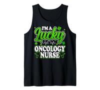 Oncology Nursing St Patricks Day I'm a Lucky Oncology Nurse Tank Top