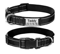Oncpcare Personalized Dog Collar, Custom Engraving with Pet Name and Phone Number, Reflective Embroidered Dog ID Collar