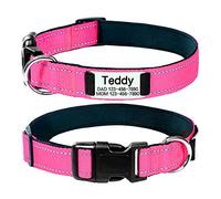 Oncpcare Personalized Dog Collar, Reflective Custom Engraved Pet ID Tags, Adjustable Tough Nylon ID Collar for Small Medium Large Dogs