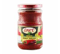 Oncu Mild Pepper Paste Tatli Biber Salcasi Traditional Turkish Taste 700 G Jar by TOM