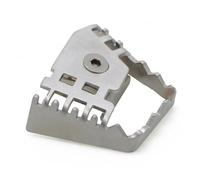 ONDAWR For B&MW R 1150 1200 1250 GS F 650 750 850 GS Motorcycle Accessories Rear Foot Brake Lever Pedal Enlarge Extension Pad Extender Motorcycle Foot Pegs(SILVER)