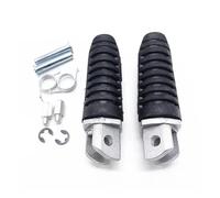 ONDAWR For Suzuki DL650 DL1000 GSF1250 SX650F For Bandit 650 SFV650 SV650 GSR600 GSXR1100 Motorcycle Front&Rear Footpeg Footrests Foot Pegs Motorcycle Foot Pegs(Front Silver)