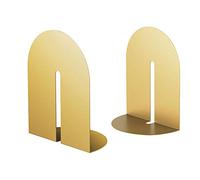 Ondeam Runway Bookends for Books,1 Pair Metal Arch Fashion Simplicity Book Holders for Office Shelves Home Kitchen Adults