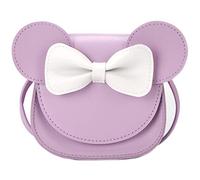 Ondeam Toddler Purse Girl Gifts,Birthday Gifts for Girls 3-7 Toys for Ages 2-5 Lovable Mouse Ears Kid wallet Shoulder Handbag, Bow-purple, S