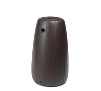 Ondis24 Rain Butt 200 L Water Reservoir, UV-Resistant Plastic, with Automatic Filling System, Drain Valve, Removable Lid, Plant Insert, 60 x 60 x 104 cm (Brown)