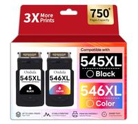 Ondula 545XL 546XL Ink Cartridge Compatible for Canon 545 546 Ink Cartridge | Replacement for Canon PG545 Black CL546 Colour for Pixma TS3355 TS3350 TS3150 TS3351 TS3300 TR4550 MG2551S MG2550S (2 Pack)