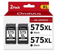 Ondula PG-575XL Ink CartridgesReplacement for Canon 575XL Black Ink Cartridges 575 XL 575XL High Yield Compatible with PIXMA TS3550i TS3551i TR4750i TR4751i TS3751i TS3752i TR4755i TR4756i (2 Black)