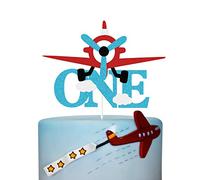 One Airplane Cake Topper, Time Flies First Birthday, Adventure Awaits, Airplane One Year Old Birthday Party Decorations