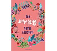One Amazing Admin Assistant: Gifts for Administrative assistants,Administrator,Notebook,6x9,Appreciation day,Professionals,Office,Cute,funny,