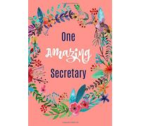 One Amazing Secretary: Secretary Gift Ideas,Funny,Notebook,notepad,6x9,Lined paper