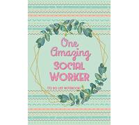 One Amazing Social Worker: To do list Notebook & Dot Grid Matrix , Perfect for Daily Task Manager with Checkboxes , Great Gift Ideas for Christmas or any special Occasions