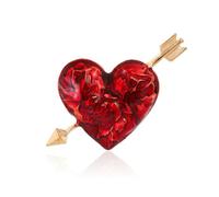 One arrow piercing oil painting oil drop brooch versatile chest flower pin