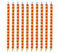 ONE BEST DEAL Artificial Marigold Flower Garland | 5 Feet Long String | Pack of 10 Marigold Strings | Flower Garlands for Diwali Pooja Decoration, Indian Traditional Wedding & Outdoor (Pack of 10)