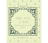 One Aya a Day: Volume 2. Journal for study of Qur’an. 111 sheets to complete to study sura Az-Zalzala to sura Ash-Shams. 2 types of covers available dark an pastel color.