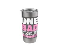 One Bad Mother Runner, Running Marathons Stainless Steel Insulated Tumbler