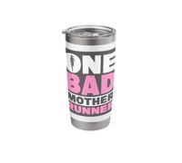 One Bad Mother Runner, Running Marathons Stainless Steel Insulated Tumbler