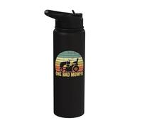 One Bad Mowfo Funny Lawn Care Grass Mowing Dad Father's Day Stainless Steel Insulated Water Bottle
