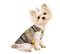 One Basket Lemons print Dog Clothes T Shirts for Small Dogs Breathable Puppy Kitten Dog Shirts for Pet Dogs Cats