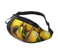 One Basket Lemons Printed Personalized Waist Bag, Lightweight and Versatile Crossbody Bag for Everyday and Outdoor Adventures