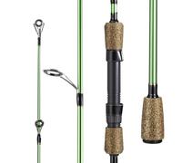 One Bass Fishing Rods - 30-ton Carbon Fiber Blanks Spinning Rods, 2-Piece Rods with Rubber Cork Handle- Spinning- 6'0"