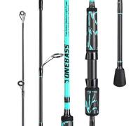 One Bass Spinning Rod & Casting Rod, High Performance IM6 Graphite Fishing Pole for Bass Fishing,2- Piece Desgin for Travel- Spinning- 6'0"