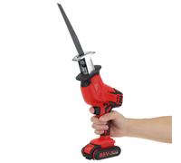 (One Battery, AU Plug) 88VF Cordless Electric Reciprocating Saw Outdoor Portable Woodworking Tool One Hand Saw