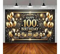 One beautiful slogan for celebrating a 100th birthday polyester multi-purpose holiday party decoration outdoor celebration 440x300CM