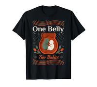 One Belly Two Babies Twin Pregnancy Announcement |- T-Shirt