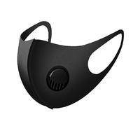ONE BEST DEAL 5 x Face Masks with Filter for Breathable Air Flow and Mouth Protection | Washable and Reusable | Black Face Covering Mask With Breathing Valve With Replaceable Activated