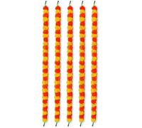 ONE BEST DEAL Artificial Marigold Flower Garland | 5 Feet Long String | Pack of 5 Marigold Strings | Flower Garlands for Diwali Pooja Decoration, Indian Traditional Wedding & Outdoor (Pack of 5)