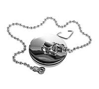 ONE BEST DEAL Chrome Sink Plug with Chain For Kitchen or Bath | 1 1/2 Chrome Sink Plug & Chain for Effortless Drain Control | Drain Stopper Kitchen Sink