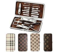 ONE BEST DEAL Nail Care Kit | Manicure & Pedicure Sets with Travel Case | Stainless Steel Nail Cutter Set Perfect for Men and Women | Cuticle Gift Set Tool (12 Pcs Nail Set)