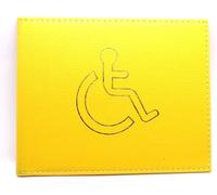 ONE BEST DEAL OBD PU Leather Disabled Badge Holder Wallet Compact Blue Badge Holder for Disabled Drivers Hologram Safe Parking Permit Protector Handicap Disability Card Wallet