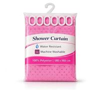ONE BEST DEAL OBD Shower Curtain 180 x 180 cm Waterproof Polyester Fabric Machine Washable Bathroom Curtain Anti Mould Mildew Resistant with 12 Hooks