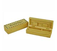 ONE BEST DEAL Wooden Rolling Box Roll Box Smoking Stash Tray For Kingsize Papers and Filter Tips Storage Small Medium Large (Small)