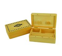 ONE BEST DEAL Wooden Rolling Box Roll Box Smoking Stash Tray For Kingsize Papers and Filter Tips Storage Small Medium Large (Medium)