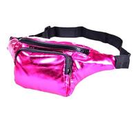 One BFD Fanny Pack Waist Pack Bumbag Bum Bag Running Belt for Ladies Men Kids Festival Causal Holiday Wipe Clean Adjustable Strap (Pink)