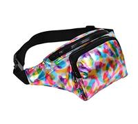 One BFD Fanny Pack Waist Pack Bumbag Bum Bag Running Belt for Ladies Men Kids Festival Causal Holiday Wipe Clean Adjustable Strap (Multi)