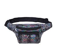 One BFD Fanny Pack Waist Pack Bumbag Bum Bag Running Belt for Ladies Men Kids Festival Causal Holiday Wipe Clean Adjustable Strap (Snake BB30)