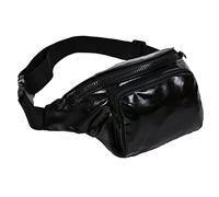 One BFD Fanny Pack Waist Pack Bumbag Bum Bag Running Belt for Ladies Men Kids Festival Causal Holiday Wipe Clean Adjustable Strap (Black)