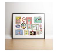 'One Big Family' Poster Ecru 30x40