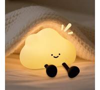 One bird Cloud NightLight,Cute Night Light for Kids - Food - Grade Silicone, Type - C Charging, Modes Switchable by Kneading - Ideal for Nursery/Children's Room, Great Gift Idea