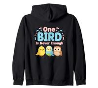 One Bird Is Never Enough Birdwatching Nature Wildlife Lovers Zip Hoodie