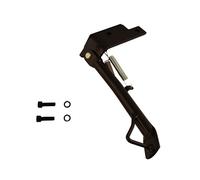 one By Camamoto | Black Side Stand Complete with Spring and Fixing Screws Compatible with Gilera Runner (1998-04), Derbi Boulevard 50 AIR 2T E2 (2009-14), Piaggio NRG MC2 and Fly