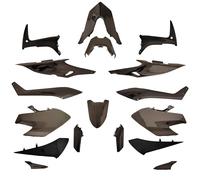 one by Camamoto Complete Plastic Fairing Set Kit for Yamaha T-Max 560 Year 2020-2021, Complete with 17 Pieces Glossy Black