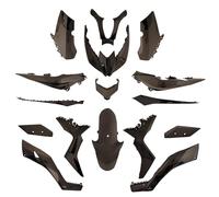 one by Camamoto Complete Plastic Fairing Set Kit for Yamaha X-max, Xmax 125-250-400cc Year from 2017 to 2022 Glossy Black | Including 16 Pieces
