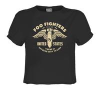 One By One Foo Fighters Crop Top Amplified Charcoal XXL