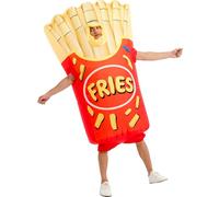 One Casa Inflatable Costume Adult,Blow Up French Fries Suit,Full Body Chips Halloween Costumes for Men Women