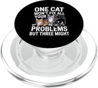 One Cat Won't Fix All Your Problems But Three Might PopSockets PopGrip for MagSafe